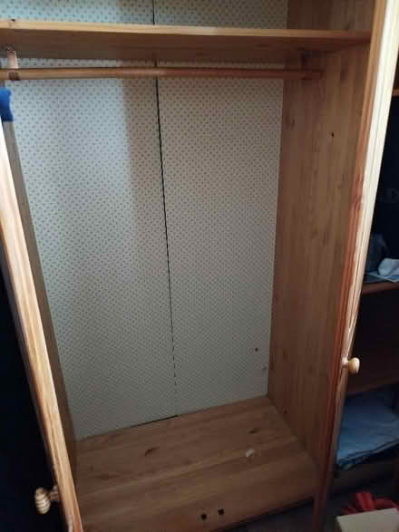 Photo of free Pine Wood Triple Door Wardrobe (Charlton SE7) #3