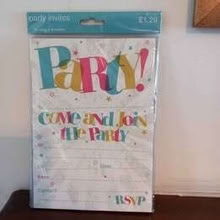 Photo of free Party Invites With Envelopes New Unopened (Lexden CO3) #1