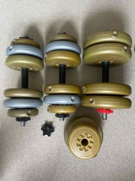 Photo of free Adjustable Dumbbell Set – Plastic Weights (Harrogate HG2) #1