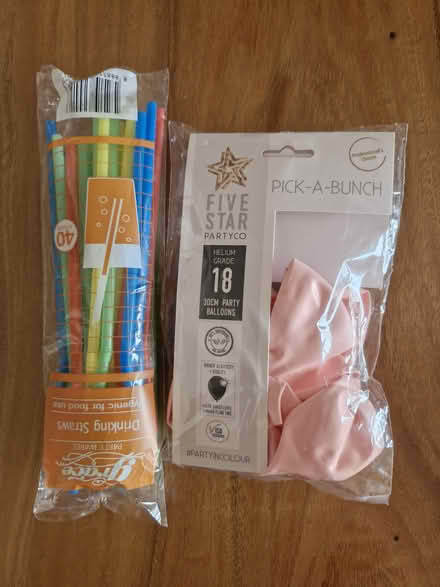 Photo of free Pink balloons & plastic straws (Sturdee Road) #1