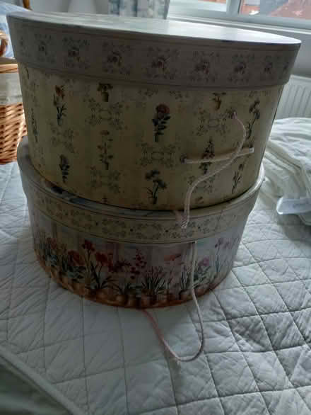 Photo of free 2 Hat box/ storage boxes (California DE22) #1