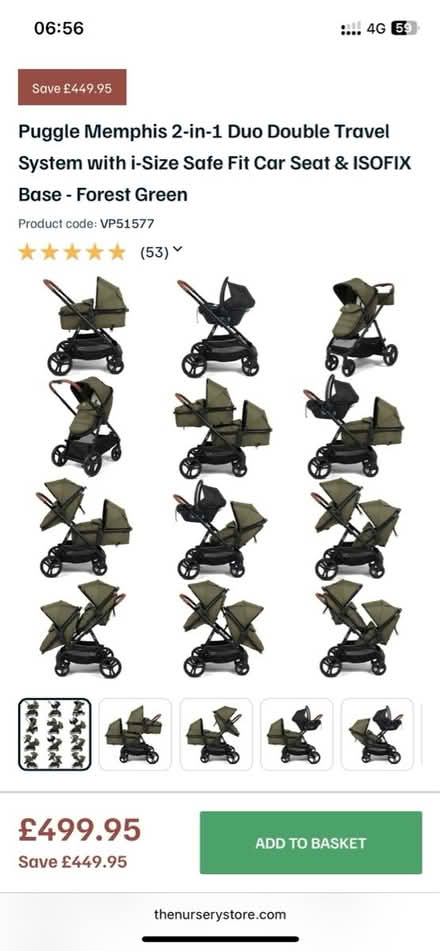 Photo of In Tandem Push Chair Pram (L4) #2