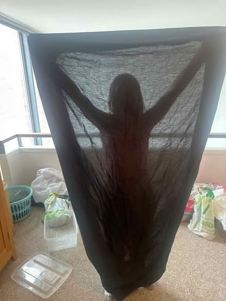 Photo of free Single black fitted bedsheet (Liverpool L7) #1