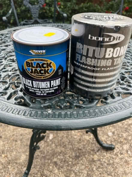 Photo of free Bitumen paint and tape (Wickford SS11 8LT) #1