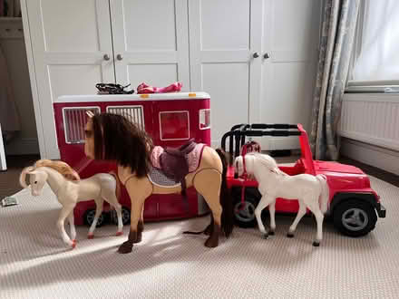 Photo of free Our Generation horse, trailer Jeep (SW11) #1