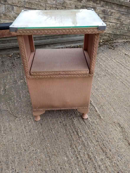 Photo of free Vintage Lloyd loom bedside cabinet (Greenhill S8) #1