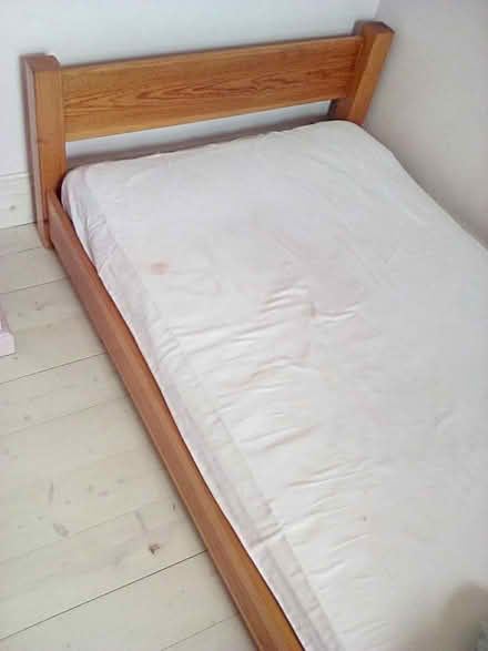Photo of free Single wooden bed (Wallasey) #1