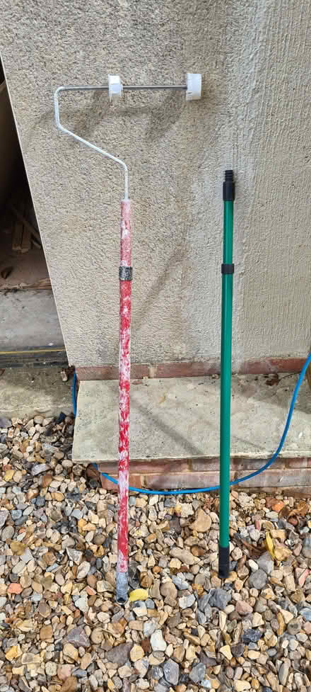 Photo of free Telescopic ceiling/wall roller poles x 2 (Binfield Heath RG9) #1