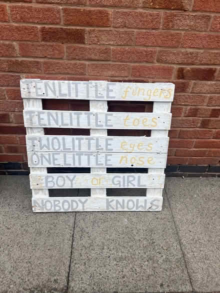 Photo of free Pallet baby shower sign (Syston - LE7) #1
