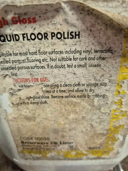 Photo of free Liquid floor polish (Carlisle CA5) #2