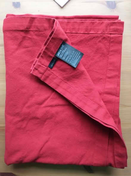 Photo of free Red cotton tablecloth (Chesterton CB4) #1