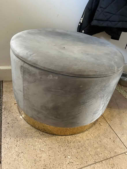 Photo of free Velvet foot stool with storage (OX29, witney) #1