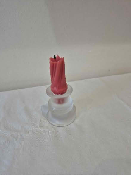 Photo of free Small candle-stick in opaque glass (Altrincham WA15) #1