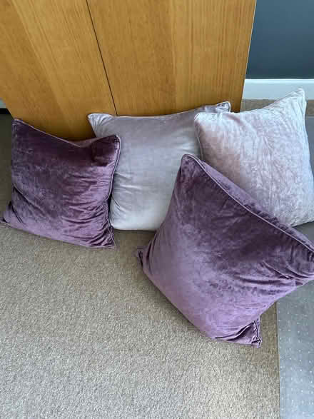 Photo of free 4 Laura Ashley cushions with pads (Thingwall) #1