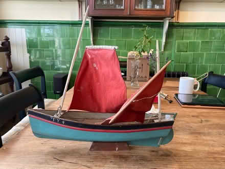 Photo of free Vintage wooden toy sailing boat (Oldfield Park) #1