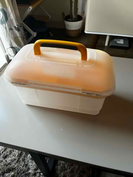 Photo of free Plastic storage box with insert (HA8 / Edgware) #2