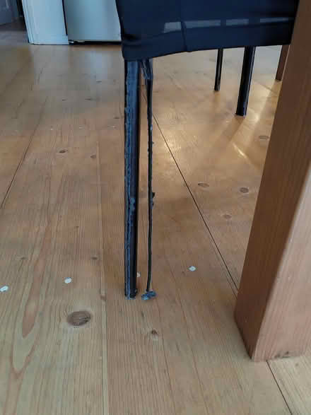 Photo of free 4 black dining chairs (Godmanchester) #2