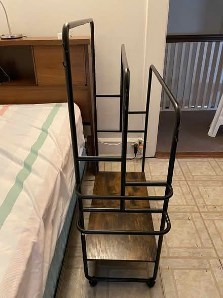 Photo of free Freestanding Rolling Towel Rack (Woodside) #2