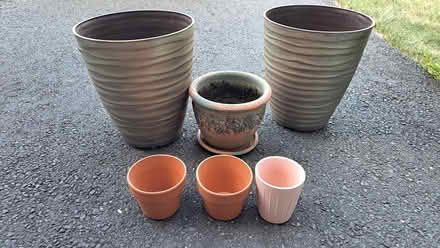 Photo of free Flower pots (Off of Rt 206 and Triangle Rd) #1