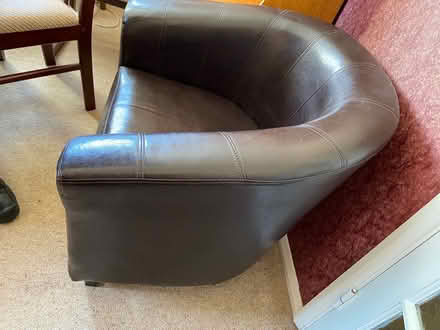 Photo of free Smallish bucket armchair (Sudbury Suffolk CO10) #2