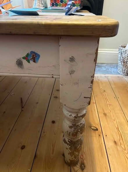 Photo of free Pine farmhouse low table (Oldfield Park) #2