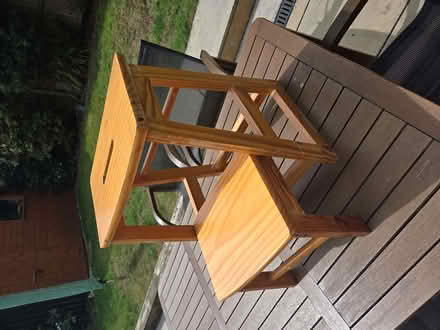 Photo of free Wooden folding stool. (Bluebell Hill ME5) #2