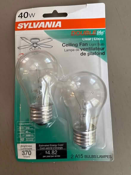Photo of free 40w ceiling fan bulbs (Little Silver) #1