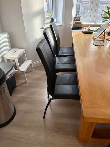 Photo of free 4 Black dinning chairs (Thorndon) #2