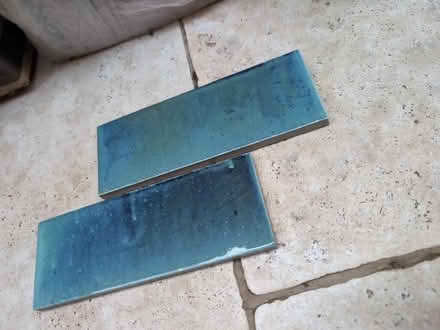 Photo of free Blue effect tiles x80 (Weybridge) #1
