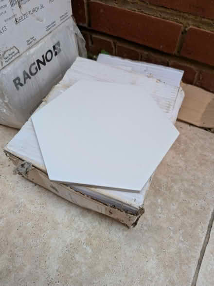 Photo of free White Hexagon Bathroom tiles (Weybridge) #1