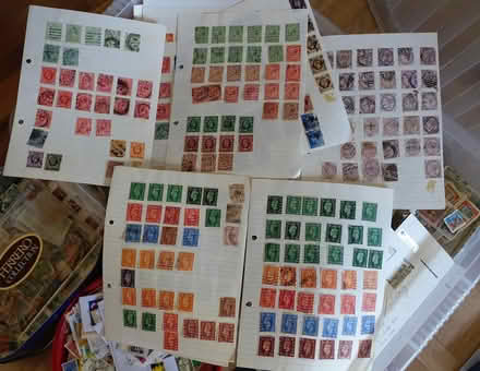 Photo of free Three containers of collectable postage stamps (Kingsway) #2