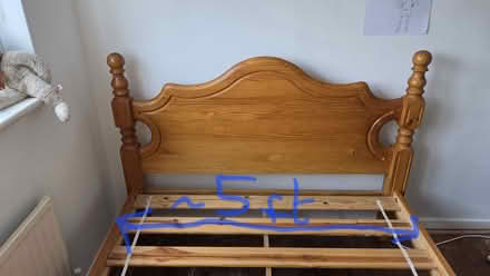 Photo of free Sturdy double bed frame (Worthing road) #1