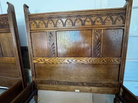 Photo of free Antique Oak Twin beds (Danville off Green Valley rad) #4