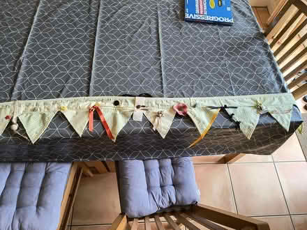 Photo of free Curtain pelmet football themed (Royston SG8) #2