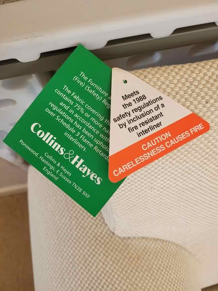 Photo of free Collins and Haynes 2 seater sofa (Highcliffe) #1