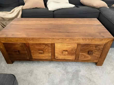 Photo of free Mango Wood coffee table/ drawer (Sandal WF2) #2
