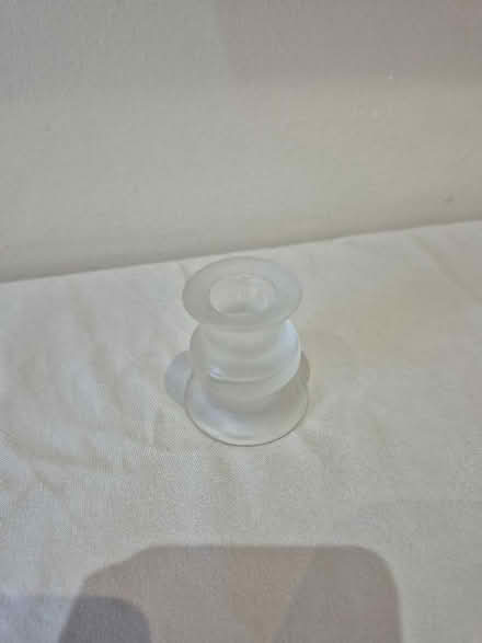 Photo of free Small candle-stick in opaque glass (Altrincham WA15) #2