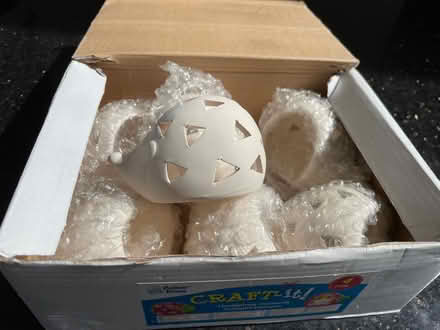 Photo of free Paintable hedgehog tea light pots (Stoneleigh KT17) #1