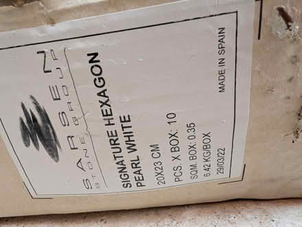 Photo of free White Hexagon Bathroom tiles (Weybridge) #2