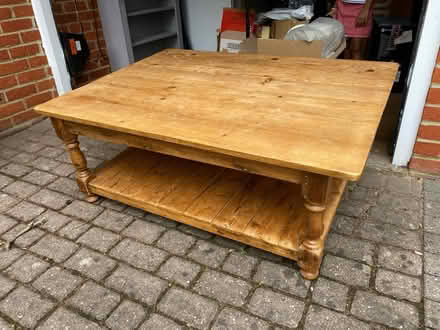 Photo of free Large pine coffee table (Home SW19) #1
