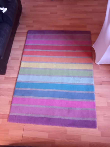 Photo of free Rainbow striped rug (Hove Edge HD6) #1