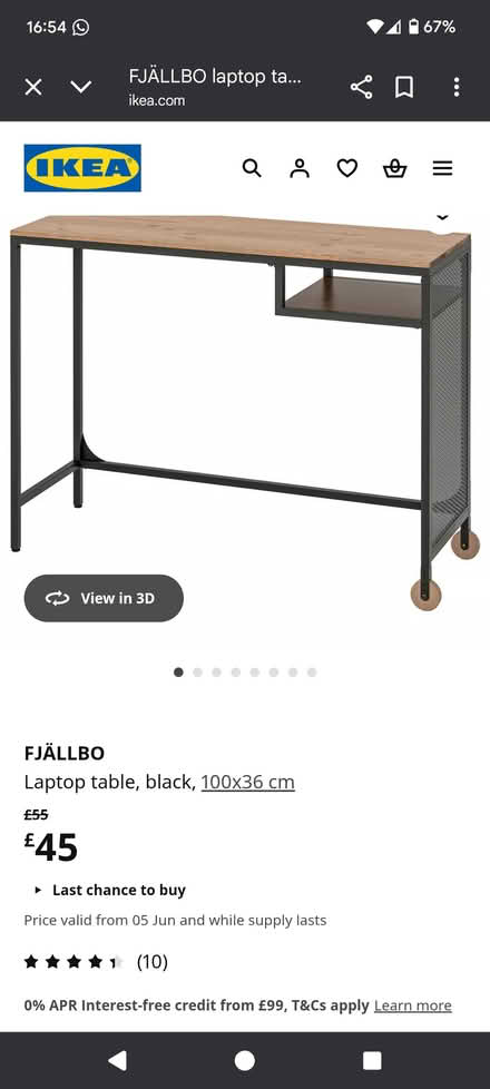 Photo of free IKEA Fjällbo desk x 2 (Castlepoint BH8) #2