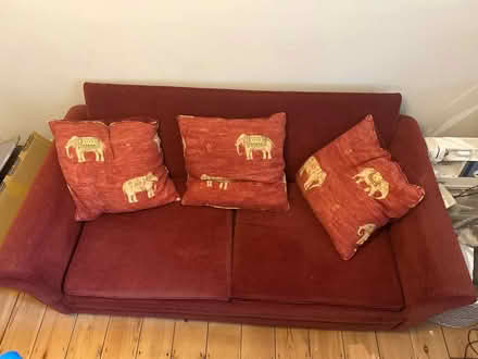 Photo of free Red sofa bed (Oldfield Park) #1