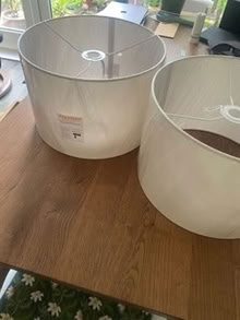 Photo of free John Lewis lampshades, white (Benson OX10) #2