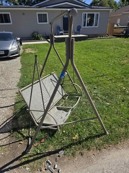 Photo of free Swing - needs new fabric (17 McRae St, Ayr, ON N0B1E0) #1