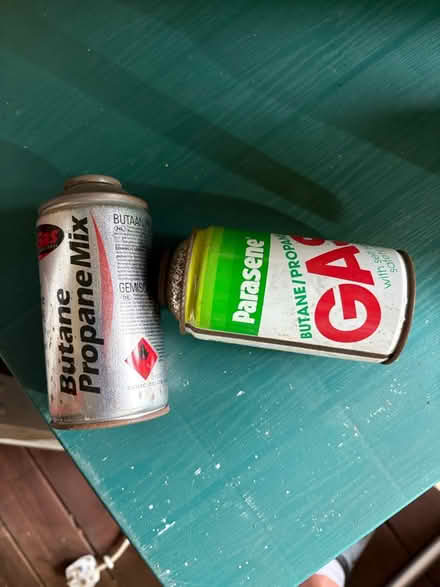 Photo of free 12 Butane/propane gas canisters (Rayleigh SS6) #1