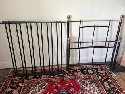 Photo of free Metal bed frame no mattress (Camborne Cornwall) #2