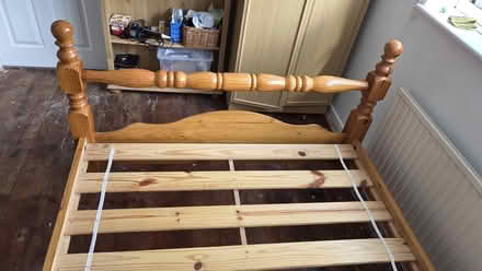Photo of free Sturdy double bed frame (Worthing road) #2
