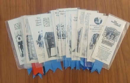 Photo of free Collection of card bookmarks in polythene sleeves (GU51) #1