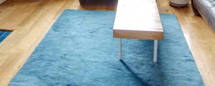 Photo of free John Lewis Teal Handmade Rug (Crouch End N8) #1